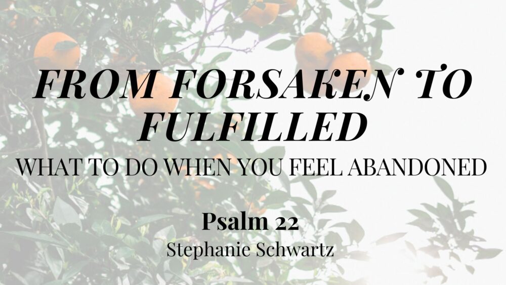 From Forsaken to Fulfilled: What to do When You Feel Abandoned (Psalm 22) Image